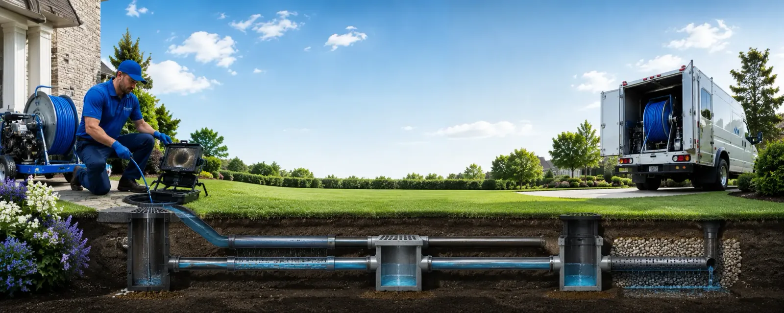 Outdoor drain cleaning information for Denair, CA